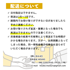 殻付き牡蠣 1.5kg前後 （10～15個） 加熱調理用 真牡蠣