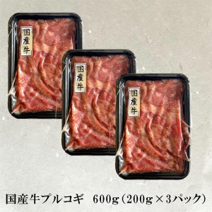 国産牛 スライス 焼肉 プルコギ味 600g （200g×3）