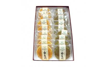 由良川煎餅 18枚入 【 京都 綾部 グルメ スイーツ デザート セット 和菓子 せんべい 粒あん ゆずあん 老舗 個包装 お茶請け 贈答 贈り物 ギフト プレゼント 】