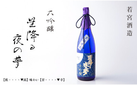 大吟醸「星降る夜の夢」 720ml 1本 酒 日本酒 お酒
