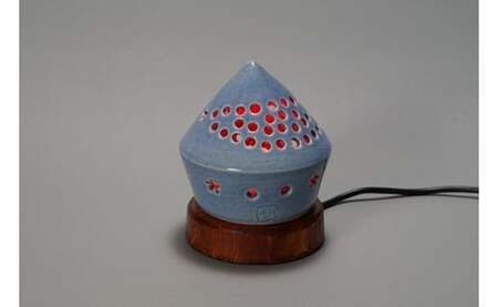 陶器 LEDランプ「ハウス」【 インテリア 玄関 リビングルーム ベッドサイド 寝室 シンプル 洗面所 居間用 新生活 ダイニング 陶器 LED 照明 手作り やすらぎ 京都 綾部 】