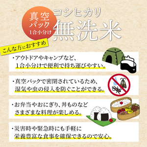 無洗米 コシヒカリ 150g×5パック 無洗米