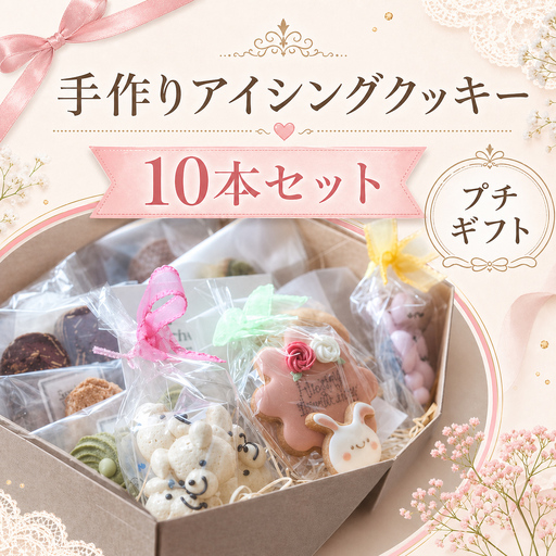 アイシングクッキーポップス 10本セット「お母さんいつもありがとう（母の日）」