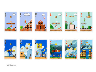 マリオトランプ NAP-03（ネオン） NAP-04（ゲームステージ） NAP-06（レトロアート） マリオ花札赤セット(4種・各1) 任天堂 ニンテンドー Nintendo マリオ スーパーマリオ トランプ 花札 【uj-BT005】【宇治市】