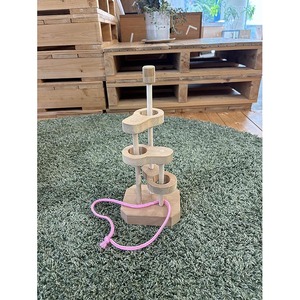 おもちゃ 木製立体知恵の輪(大)親子で遊べる知恵の輪 木のおもちゃ おもちゃ