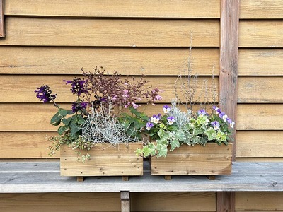 手作り木製プランターセット プランター