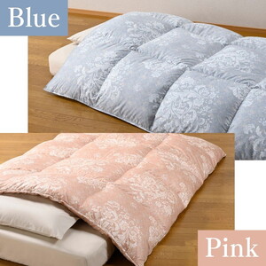 【ピンク／ブルー】羽毛布団 クイーン アイダーダウン ポーランドマザーグース95% 掛け布団 キャピタル トリプル