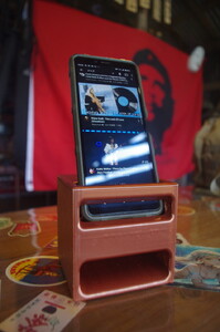 【選べるカラー】スマホ用スピーカー バックロードホーン型