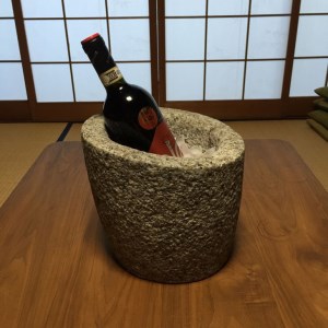 京もの認定工芸士・伝統工芸士のつくる『イタリア仕立て、石製ワインクーラー』    