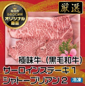 国産黒毛和牛 サーロイン・シャトーブリアン ステーキ食べ比べ 中村屋総本店 訳ありステーキ