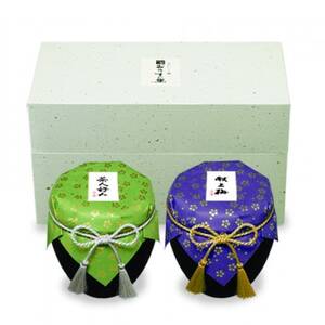 献上梅・茶人好み詰合せ 陶製2壺入_惣菜・加工品 梅干 漬物 梅干し うめぼし_【1498258】