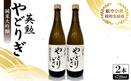 英勲 やどりぎ 純米大吟醸 720ml×2本 JALの機内酒にも採用された京都の日本酒【1626525】