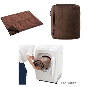 丸洗いソフトタッチシュラフ・-4　アウトドアやキャンプ、防災でも大活躍の寝袋!　72600530【1663746】