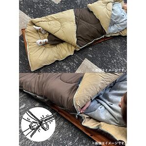 丸洗いソフトタッチシュラフ・-4　アウトドアやキャンプ、防災でも大活躍の寝袋!　72600530【1663746】