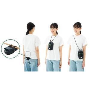 野電 ボディエアコン・冷風2WAYポーチ  熱中症対策として屋外での活動に大活躍!　81336736【1664347】