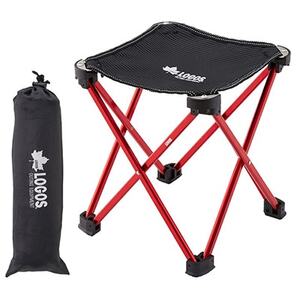 7075キュービックチェア(レッド)300gで超軽量!旅行やアウトドアで大活躍! 73175001【1667153】