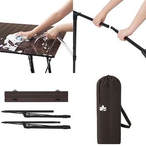 丸洗いアジャスタテーブル L アウトドアやBBQで役立ち、丸洗い可でお手入れも楽々!73551001【1663869】