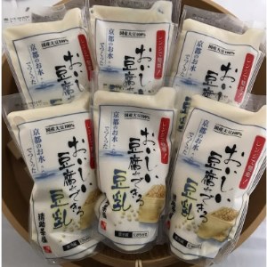 レンジで簡単「おいしい豆腐ができる豆乳(にがり付)」6個入りセット【配送不可地域：離島】【1247139】
