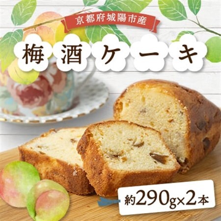 梅酒ケーキ城州白　2本_菓子・スイーツ ケーキ  _【配送不可地域：離島】【1419909】