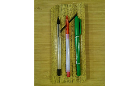 ペン置き 胡麻竹 竹製 20×5cm (1cm) 工芸品 雑貨 日用品 文房具