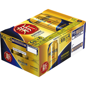 《3ヶ月定期便》〈天然水のビール工場〉京都直送 ザ・プレミアム・モルツ500ml×24本 全3回 [1418]｜ビール