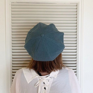 麻素材 キャスケット(Mサイズ(58cm))｜麻 通気性抜群 涼しい帽子 キャップ カジュアルファッション おしゃれ帽子 [1639]