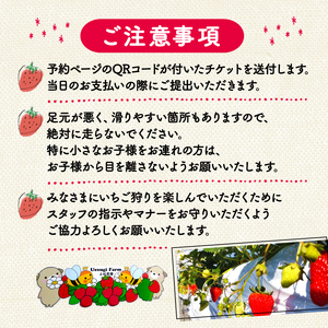 上杉農園のいちご狩り 2026年1月から発送 大人2人利用券 京都府八幡市