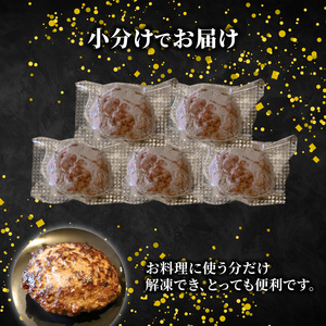 A4~A5ランク黒毛和牛100% 焼肉専門店のハンバーグ 130g×5個 小分け 冷凍 【ハンバーグ】