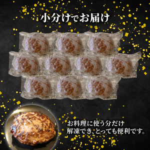 A4~A5ランク黒毛和牛100% 焼肉専門店のハンバーグ 130g×10個 小分け 冷凍 【ハンバーグ】