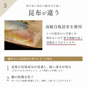 【京都 朝日屋】鯖寿司 上(2.5-3人前)【鯖寿司】
