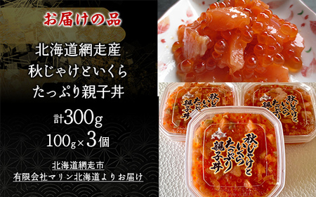 秋じゃけとイクラたっぷり親子丼100g×3 ABC036