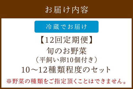 野菜 定期便 12回（卵付き）【アスカ有機農園】京の旬野菜セットL平飼い卵付き（栽培期間中農薬・化学肥料不使用）＜京都 オーガニック アクション加盟＞京野菜セット・野菜 詰め合わせ・栽培期間中 無農薬・有機野菜（オーガニック野菜）などのセット・玉子付き・京都 定期便・野菜 定期・京野菜・野菜・やさい・卵・たまご