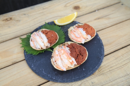 【カニ】セイコガニ甲羅盛Sサイズ　3個セット カニ