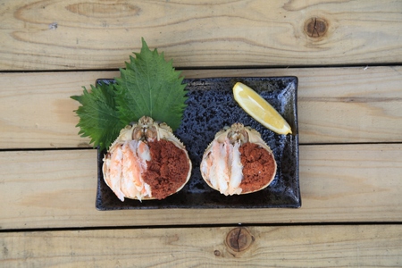 【カニ】セイコガニ甲羅盛Sサイズ　2個セット カニ