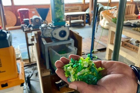 Precious Plastic コースター4枚セット(青)