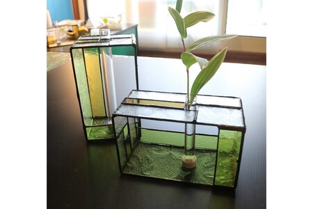 花瓶 四角ボックス花器 一輪挿し｜花器｜花瓶