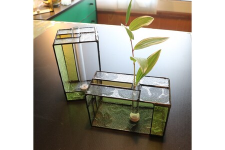 花瓶 四角ボックス花器 一輪挿し｜花器｜花瓶