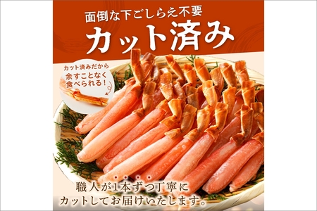 鮮度抜群！お刺身でも食べられる！生本ズワイガニ棒肉ポーション　1パック　年末発送