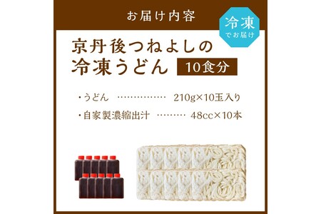 【もちもち】冷凍うどん10玉入（濃縮出汁付き）_KI00035_うどん