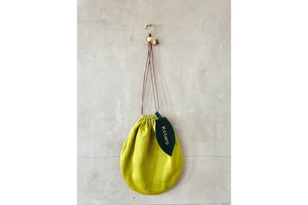 まんまるくだもの　なし巾着