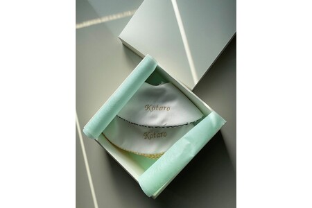 シルクの贈り物 名入れベビースタイ　2枚セット