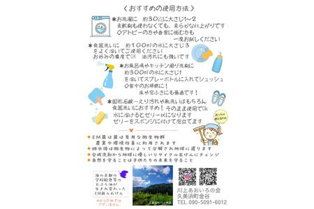 学校給食などの天ぷら油が大変身！地球に優しいエコなEM菌入石けん 海の京都 京丹後からお届け/粉石けん2.0kg＋固形石鹸3個