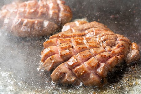 【訳あり】牛ハラミ（サガリ） 秘伝のタレ込み 味付け肉＆やわらか厚切り 塩だれ牛タン 食べ比べセット 計550g（2026年1月上旬～発送）