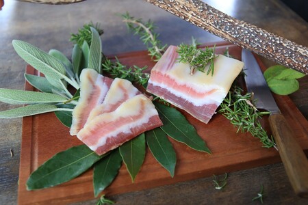 パンチェッタ【約200g×2】 ふるさと納税 豚肉 塩漬け ふるさと納税 ベーコン ふるさと納税 パンチェッタ 豚バラ 塩漬け スペイン料理