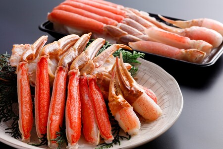 【生食可】鮮度抜群！獲れたての旨さをご自宅に！生本ズワイガニ　ハーフポーション　２肩