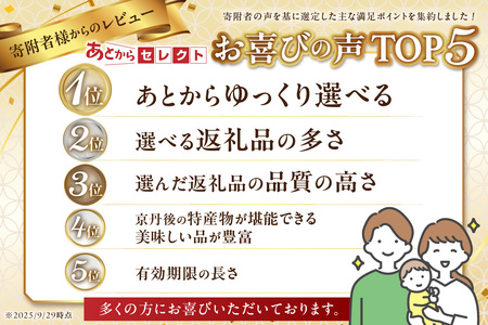 あとからセレクト【ふるさとギフト】寄附6万円相当