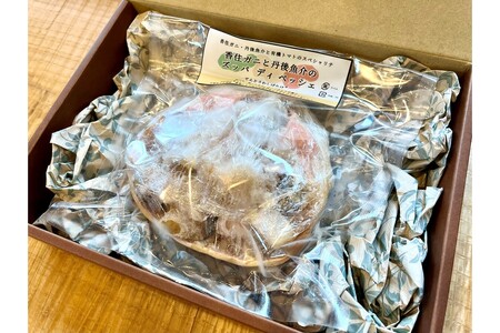 香住ガニと丹後魚介のズッパ ディ ペッシェ　海鮮 魚介料理 香住ガニ 蟹 京鰆 牡蠣 アオリイカ トマトソース リゾット パーティー料理