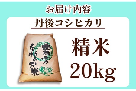 令和７年産 丹後コシヒカリ 精米20kg コシヒカリ
