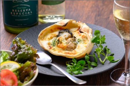 【牡蠣】京都・京丹後　カニ屋が作る海のグラタン 岩牡蠣 ２個セット