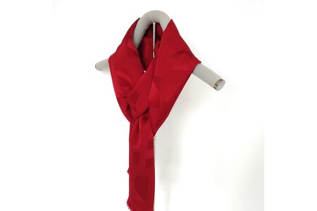 丹後ちりめん シルク・ストール（ワインレッド）/還暦祝い用